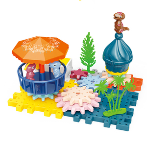 Vui giáo dục DIY khủng long bánh răng xoay bánh răng khối xây dựng bộ - Product Image 2