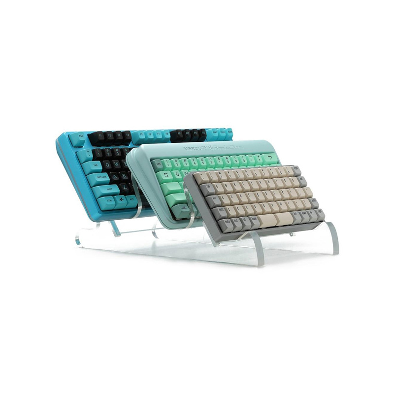 Présentoir Clavier Acrylique 3 étages - Support Claviers Mécaniques Coloré - Organisateur Bureau 25x20x29,8 Cm - Pour Collection Ou Rangement