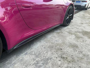 Para Porsche 992, carcasa modificada personalizada 992, carcasa pequeña GT3 mejorada, falda lateral de fibra de carbono - Product Image 5