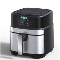 Friteuse à air numérique 8L en acier inoxydable menu de cuisson intelligent appareil de cuisine domestique