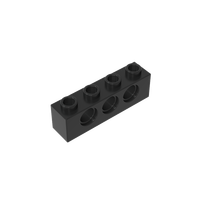 [Gobricks]GDS-625 Blocs de construction en plastique ABS à l'échelle 1:8, pièce 3701, brique 1x4 [3 trous pour broches]