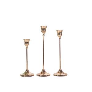 Moderno portacandele decorativo in ferro metallo opaco nero <span class=keywords><strong>oro</strong></span> e argento candelabro per la decorazione domestica - Product Image 6