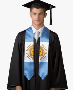 Banda de Graduación Unisex de Diseño Personalizado con la Bandera Nacional de Brasil, Material de Poliéster, Promocional, al por Mayor, para Celebrar la Graduación - Product Image 3
