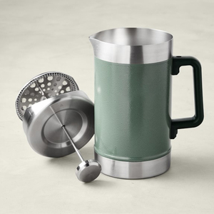 Tazze da viaggio per esterni 304 in acciaio inox per caffè francese a forma di pentola semplice moda con filtro isolante a freddo - Product Image 2