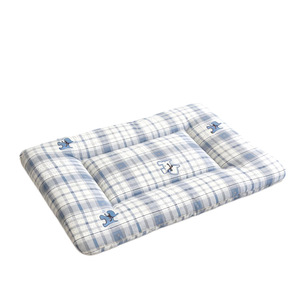 Cotton Checkered Pet Mat Rectangle Four Seasons Washable Dog <b>Bed</b> <b>Pad</b> - Product Image 5