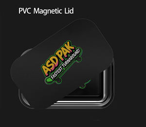 Muestra Gratuita, Bandeja de Metal para Hierbas con Logotipo Personalizado, Tapa Magnética, Superficie Brillante, Forma Redonda, Bandejas para Enrollar Tabaco - Product Image 6