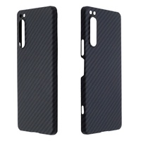 Faible MOQ, 1 pièce, coque de téléphone en fibre de carbone pour Xperia 5 IV, coque de téléphone en fibre d'aramide 5iii