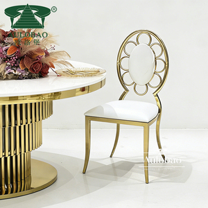 Silla Moderna de Acero Inoxidable para Bodas y Hoteles, con Respaldo Tipo Luna para Relajación, Ideal para Apartamentos, Comedores Exteriores y Salas de Estar - Product Image 1