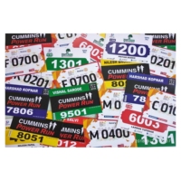 Plantillas para Dorsales de Carrera |   Con 7 Plantillas para Números de Carrera, Imprimibles Digitalmente, Plantilla para Carreras, Pulsera de Tyvek Personalizada
