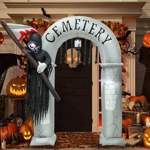 <b>Inflatable</b> Halloween Arch for Decoration Pumpkin Gate Welcome Archway 20240629 <b>Inflatable</b> Halloween Decoration <b>Inflatable</b> Hallow - Product Image 5