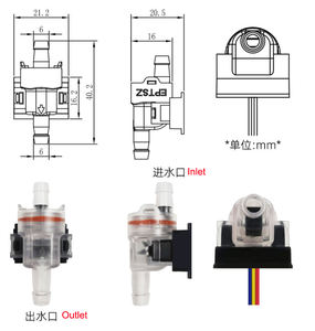 FM-PS2216 Voedingsmiddelen goedgekeurde foto-elektrische vloeistofstroommeter 40-150ml/min Anti-bubbel waterstroomsensor voor koffiemachine/theemaker - Product Image 4