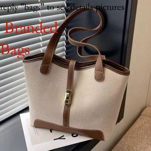 Nouveau sac à main pour femmes à la mode, sac seau décontracté multifonctionnel de grande capacité, fermeture éclair, sac à bandoulière populaire de couleur contrastée - Product Image 6