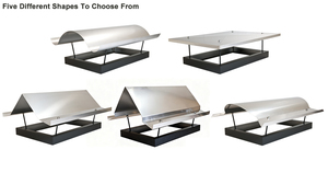 Chapeau <span class=keywords><strong>de</strong></span> cheminée en acier inoxydable fiable et durable pour poêle et foyer, design moderne, installation facile, utilisation polyvalente - Product Image 3