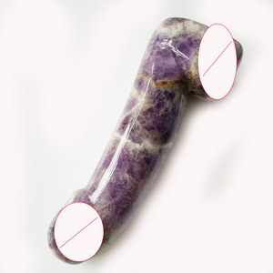 Gode de guérison en cristal d'améthyste naturel, 17cm, <span class=keywords><strong>plaisir</strong></span>, massage pour le sexe, nouveauté - Product Image 3