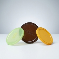 Couvre-boîte en plastique PE écologique de 65 mm, 73 mm, 83 mm, à ouverture facile, pour pots POP, couvercle de boîte de conserve coloré pour les applications de soins personnels