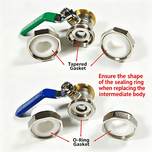 Vanne à boisseau sphérique pleine passée en acier inoxydable SS304, filetage femelle NPT, pour eau et gaz, avec levier à quart de tour, vente en gros, ensemble d'utilisation - Product Image 6