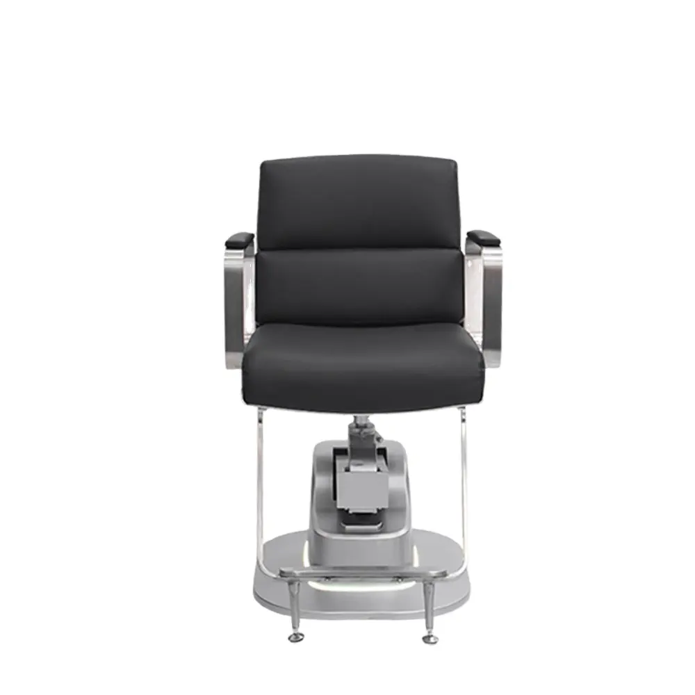 Modern saç salon sandalye kullanılmış-berber-sandalyeler-satılık gümüş özel elektrikli pompa kuaför berber koltuğu