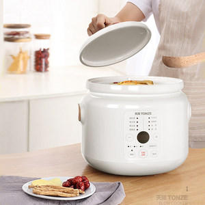 Tonze 230V UK Plug 2L Minuterie Numérique Cuisinière Électrique avec <span class=keywords><strong>Pot</strong></span> En Céramique Ménage Électrique Ragoût <span class=keywords><strong>Pot</strong></span> Menu Soupe Tonz <span class=keywords><strong>Mijoteuse</strong></span> - Product Image 2