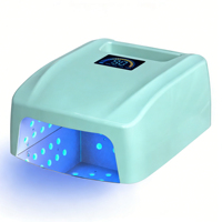 Lampe à ongles portable sans fil professionnelle 72w, sécheuse à ongles LED rechargeable avec capteur automatique et 15000mah pour salon et domicile