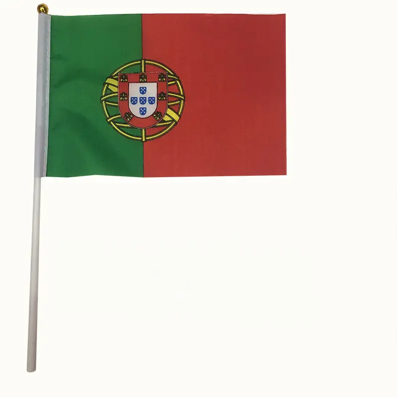 100% Polyester Mini Hand fahne Land rot weiß grün Benutzer definierte Flaggen 3 * 5ft 90*150cm Hand winken gehaltene Flagge