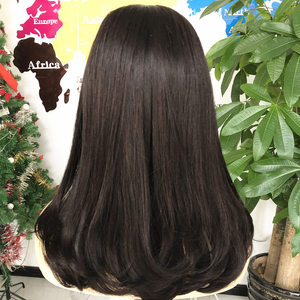 Parrucca con Top in Seta a Prezzo Conveniente, Alta Qualità, <span class=keywords><strong>Capelli</strong></span> Umani, Base in Seta Grande, Parrucca Nera 100% Fatta a Mano, Pronta per la Spedizione - Product Image 6