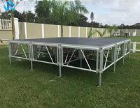 Scène en aluminium préfabriquée pour événements, concerts et mariages – Plateforme extérieure modulable