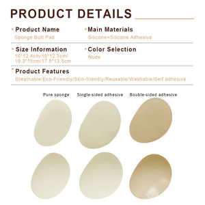Éponge <span class=keywords><strong>Latex</strong></span> Lingerie Silicone Adhésif Fesses Rembourré Sous-Vêtements Hip Dip Enhancers Inserts Rembourrage Amovible Butts Pad pour Femmes - Product Image 3