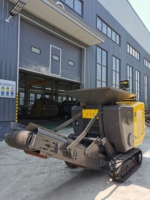 Concasseur à mâchoires mobile mini sur chenilles, portable, pour l'exploitation minière et usage domestique, capacité max. 60 t/h, excellent effet de concassage