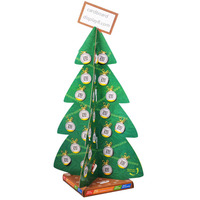Soporte de exhibición de cartón de árbol de Navidad para Candy Chocolate para escaparates y exhibiciones minoristas