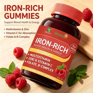 Winstown Gummies Riches en Fer avec Vitamine C, Zinc, Complexe B et Acide Folique pour Renforcer le Système Immunitaire et Favoriser la Santé Sanguine - Product Image 1
