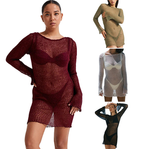 Robe de plage sexy à découpes, légère et respirante, pour femmes, tendance été 2025, vente chaude - Product Image 6