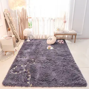 The silk wool carpet in the living room bedroom bedside table carpet mats long hair carpet