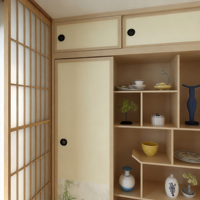 Ensemble de meubles de chambre à coucher multifonctionnels en bois écologique, armoire intégrée, lit tatami avec bureau multifonctionnel
