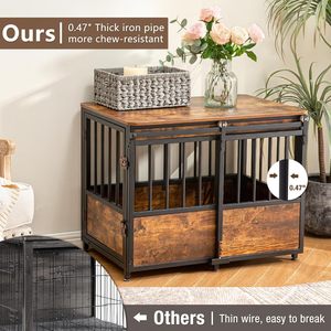 Cross-border best-selling heavy-duty wooden dog crates for <b>medium</b> and large-sized pet dogs, simple and durable, customizable - Product Image 2