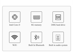COOLBiRD 27\" Corporate AIO Workstation 11th Gen Intel Core I5 Custom Branding Built-In 2 GB VGA HDD for Educational Gaming - Product Image 6