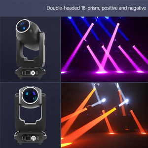 <span class=keywords><strong>200W</strong></span> kép hai mặt dẫn <span class=keywords><strong>Sharpy</strong></span> di chuyển đầu chùm ánh sáng 24 khía cạnh lăng kính chuyên nghiệp DMX512 ánh sáng sân khấu cho Câu Lạc Bộ bên đám cưới - Product Image 4