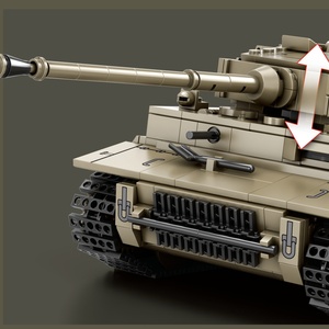 Reobix World Tanks 1:28 Échelle Série Militaire Modèle de Char Lourd WW2 Char d'Assaut de l'Armée Jouet de Construction Blocs de Construction pour Garçons - Product Image 4