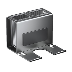 Estante de almacenamiento para secador de pelo montado en la pared, estante rectangular duradero para baño con soporte para secador eléctrico y accesorios - Product Image 2