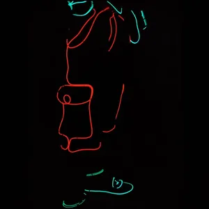 <span class=keywords><strong>Ropa</strong></span> Luminosa con Cable EL de Carnaval, <span class=keywords><strong>Ropa</strong></span> LED Luminosa Lista <span class=keywords><strong>para</strong></span> Usar, <span class=keywords><strong>Ropa</strong></span> de Baile Brillante de Neón, Disfraces <span class=keywords><strong>para</strong></span> Espectáculos Nocturnos - Product Image 4