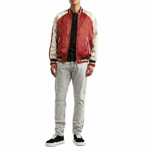 Custom Woven Running Jackets Four <b>Way</b> Stretch Sportswear Zip Pockets Lightweight Tracksuit <b>Men</b> Spandex Nylon <b>Men's</b> Jacket - Product Image 1