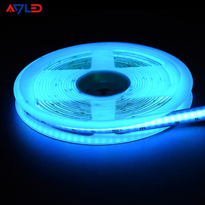 Haute Qualité Ra90 12V/24V RGB Flexible COB LED Bande 630LED Dimmable Ruban LED COB - Product Image 1