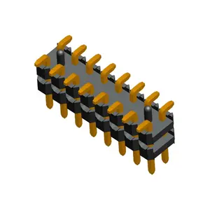 Özel yüksek kalite 1.0mm 1.27mm 2.0mm 2.54mm Pitch erkek konnektör Pin başlık