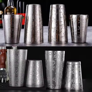 Usine Offre Spéciale 304 Acier Inoxydable Cocktail Shaker 18/28 <span class=keywords><strong>Oz</strong></span> Fond Gravé Boston Barman Outils Pour La Fête À La Maison Et <span class=keywords><strong>Bar</strong></span> - Product Image 2