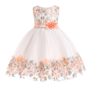 Vestido de Lentejuelas con Flores para Niña, Vestido de Princesa para Fiesta, Ropa para Niños, 7 Colores, 2-7 Años, Vestido de Niña de las Flores - Product Image 4