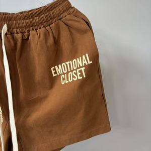 Pantalones Cortos Casuales Holgados de Alta Calidad para Hombre, Estilo Urbano Vintage, con Estampado de Letras y Alas, Bolsillos, Colección Mixed Emotions - Product Image 6