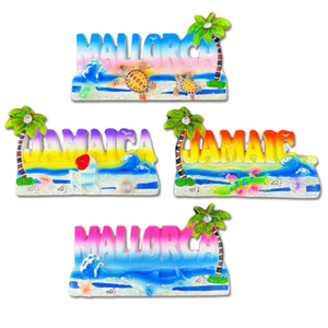 Logo personalizzato palla di neve spagna isola spiaggia lucertola in resina acqua globo <span class=keywords><strong>mallorca</strong></span> souvenir globo di neve - Product Image 3