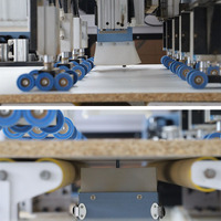 Ligne de production automatisée de meubles de panneau de porte d'armoire Machine de nidification CNC pour la fabrication de portes de meubles en bois de coupe Mdf
