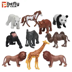 Masa dekorasyonu PVC oyuncak vahşi hayvan modeli diy hayvanat bahçesi
