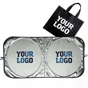 Custom Logo for Dealer Summer Promo Business Gift Sunshade <b>Cover</b> Car Windshield Sun Shade Wholesale - Product Image 1