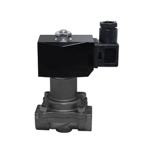 Válvula Solenoide de Vapor COVNA DN25 1 Pulgada 2 Vías 24 Voltios Normalmente Cerrada de Acero Inoxidable para Alta Temperatura - Product Image 1